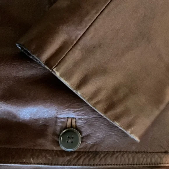 Brandon Thomas Women's Deep Brown Leather Jacket Medium - Picture 10 of 16